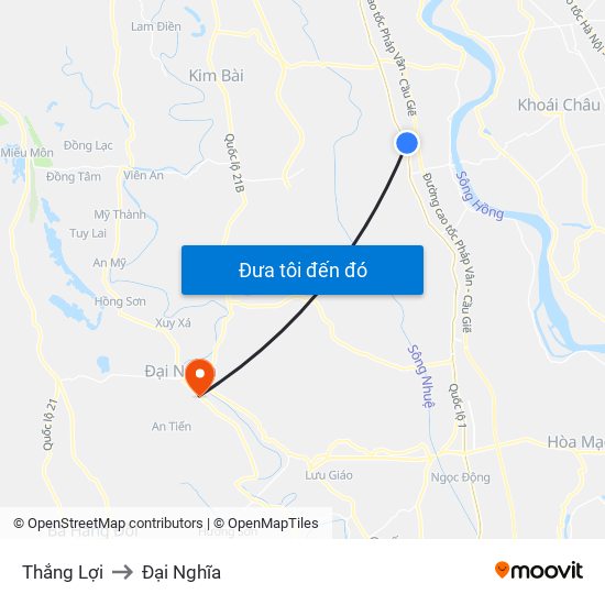 Thắng Lợi to Đại Nghĩa map