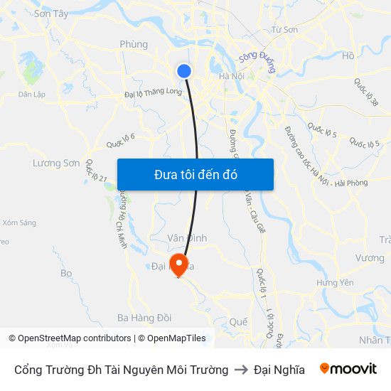 Cổng Trường Đh Tài Nguyên Môi Trường to Đại Nghĩa map