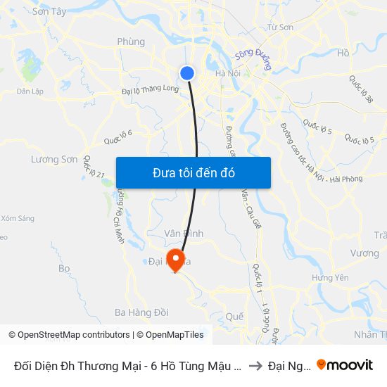 Đối Diện Đh Thương Mại - 6 Hồ Tùng Mậu (Cột Sau) to Đại Nghĩa map