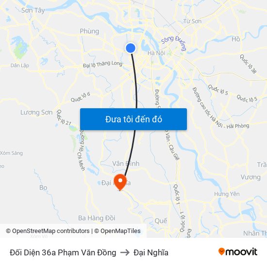 Đối Diện 36a Phạm Văn Đồng to Đại Nghĩa map