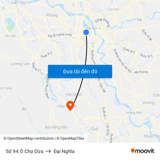 Số 94 Ô Chợ Dừa to Đại Nghĩa map