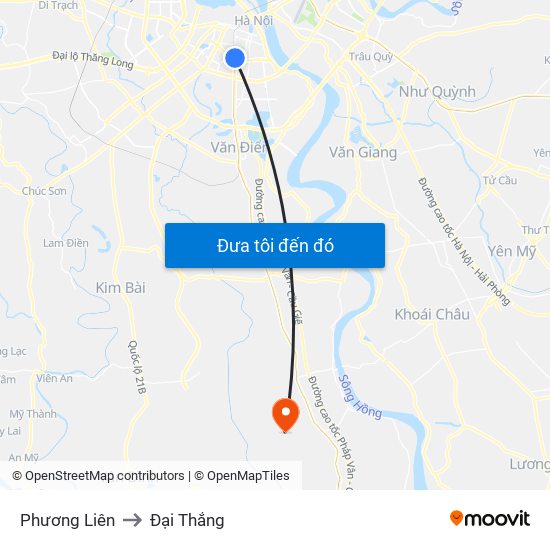 Phương Liên to Đại Thắng map