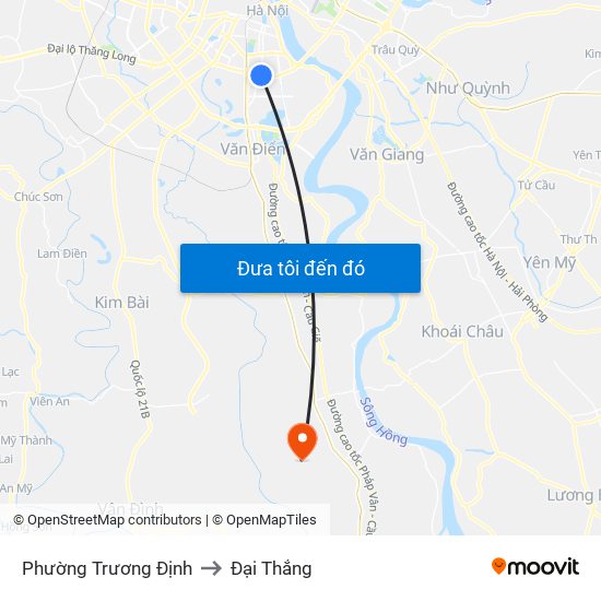 Phường Trương Định to Đại Thắng map