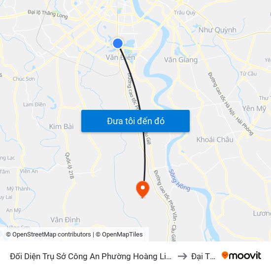 Đối Diện Trụ Sở Công An Phường Hoàng Liệt- 1277 Giải Phóng to Đại Thắng map