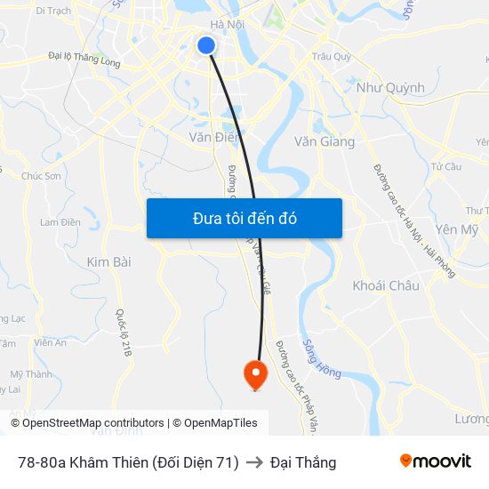 78-80a Khâm Thiên (Đối Diện 71) to Đại Thắng map