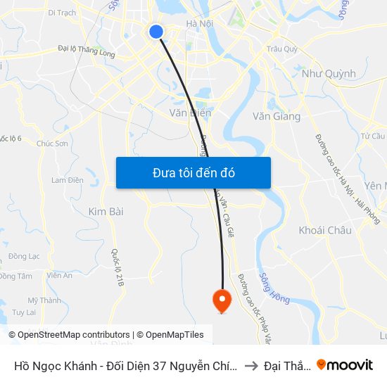 Hồ Ngọc Khánh - Đối Diện 37 Nguyễn Chí Thanh to Đại Thắng map