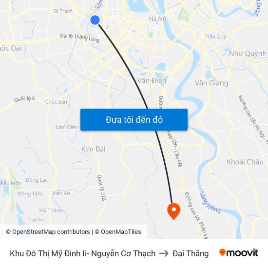 Khu Đô Thị Mỹ Đình Ii- Nguyễn Cơ Thạch to Đại Thắng map