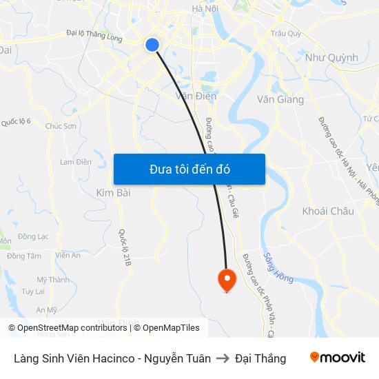 Làng Sinh Viên Hacinco - Nguyễn Tuân to Đại Thắng map