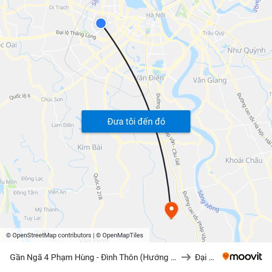 Gần Ngã 4 Phạm Hùng - Đình Thôn (Hướng Đi Khuất Duy Tiến)-Cột Sau to Đại Thắng map