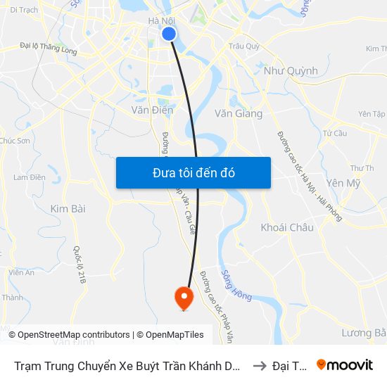 Trạm Trung Chuyển Xe Buýt Trần Khánh Dư (Khu Đón Khách) to Đại Thắng map