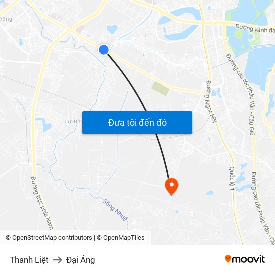 Thanh Liệt to Đại Áng map