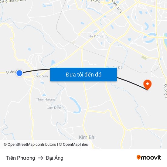 Tiên Phương to Đại Áng map