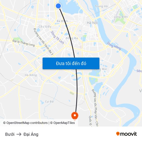 Bưởi to Đại Áng map