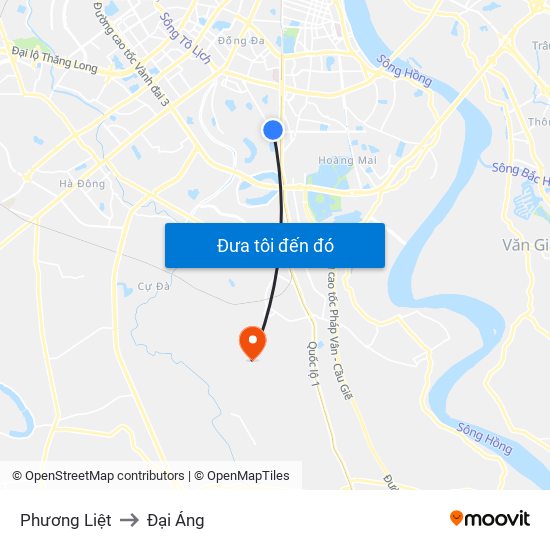 Phương Liệt to Đại Áng map