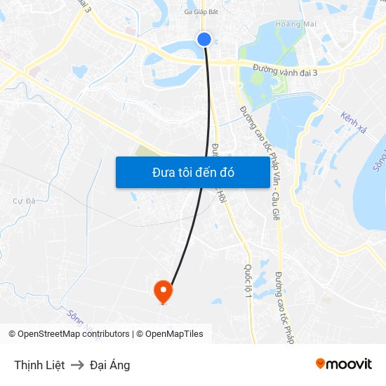 Thịnh Liệt to Đại Áng map