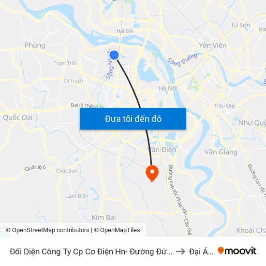 Đối Diện Công Ty Cp Cơ Điện Hn- Đường Đức Thắng to Đại Áng map