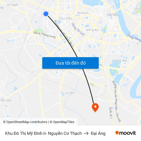 Khu Đô Thị Mỹ Đình Ii- Nguyễn Cơ Thạch to Đại Áng map