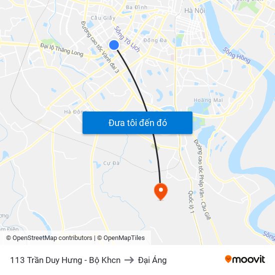 113 Trần Duy Hưng - Bộ Khcn to Đại Áng map