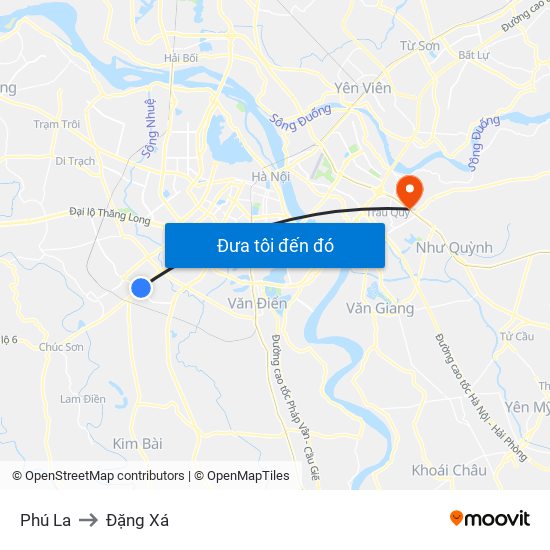 Phú La to Đặng Xá map