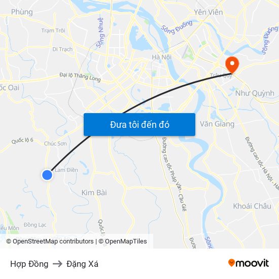 Hợp Đồng to Đặng Xá map