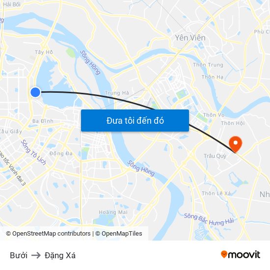 Bưởi to Đặng Xá map