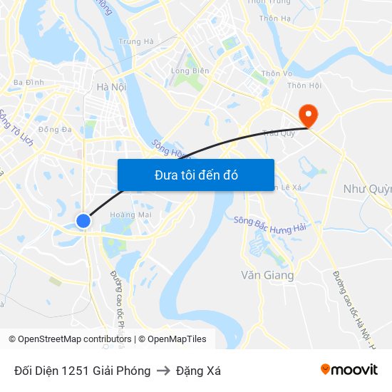 Đối Diện 1251 Giải Phóng to Đặng Xá map