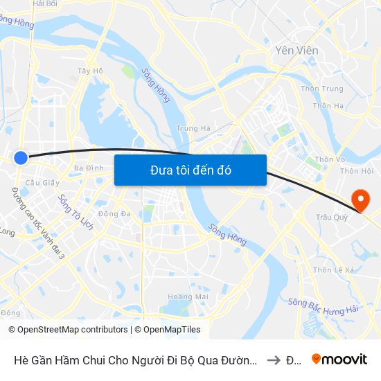 2b Phạm Văn Đồng to Đặng Xá map