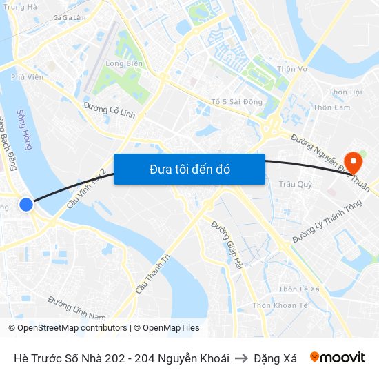 Hè Trước Số Nhà 202 - 204 Nguyễn Khoái to Đặng Xá map