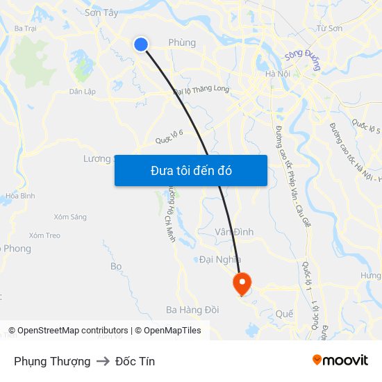 Phụng Thượng to Đốc Tín map