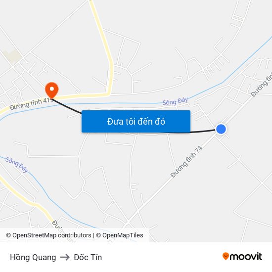 Hồng Quang to Đốc Tín map