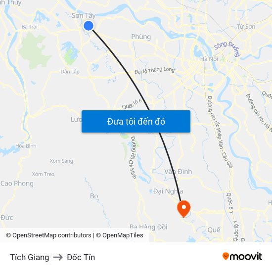 Tích Giang to Đốc Tín map