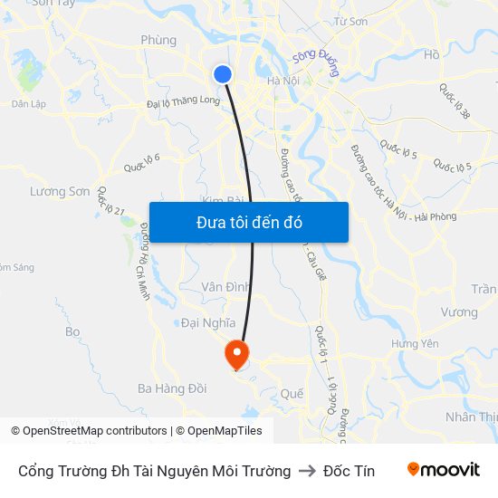 Cổng Trường Đh Tài Nguyên Môi Trường to Đốc Tín map