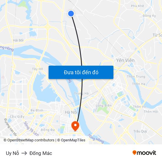 Uy Nỗ to Đống Mác map