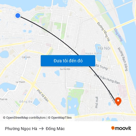 Phường Ngọc Hà to Đống Mác map