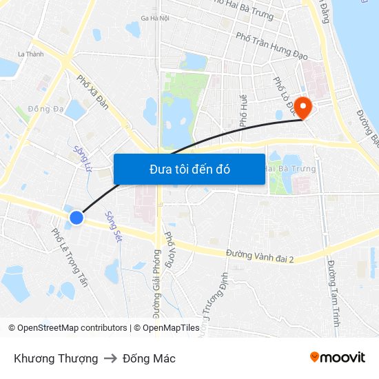 Khương Thượng to Đống Mác map