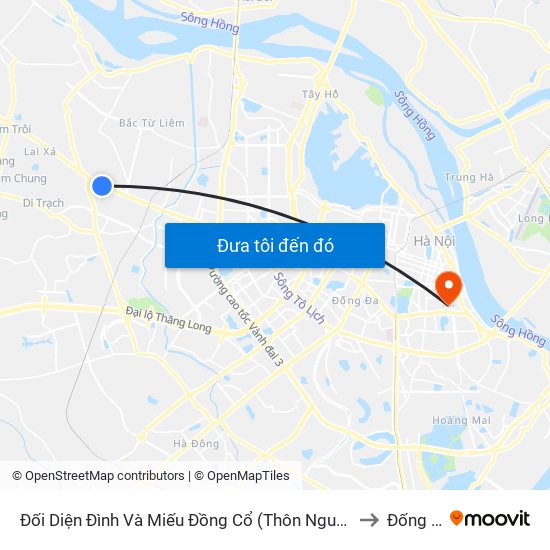 Đối Diện Đình Và Miếu Đồng Cổ (Thôn Nguyên Xá) - Đường 32 to Đống Mác map