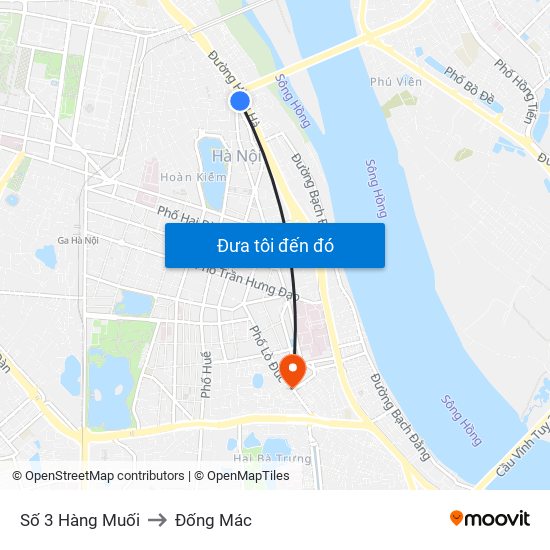 Số 3 Hàng Muối to Đống Mác map