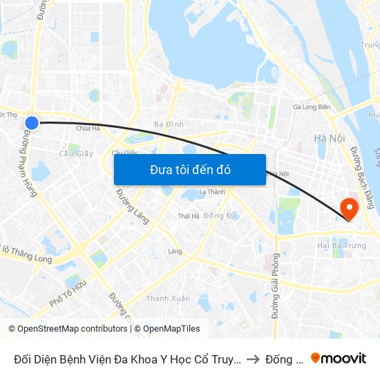 Đối Diện Bệnh Viện Đa Khoa Y Học Cổ Truyền - Phạm Hùng to Đống Mác map