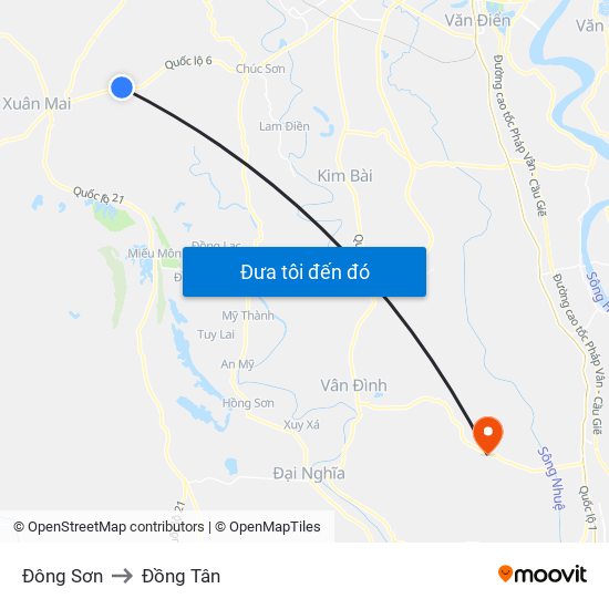 Đông Sơn to Đồng Tân map