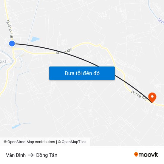 Vân Đình to Đồng Tân map