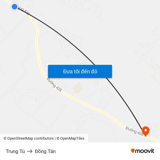 Trung Tú to Đồng Tân map