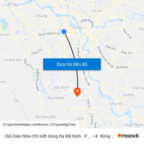 Đối Diện Nhà Ct5 Kđt Sông Đà Mỹ Đình - Phạm Hùng to Đồng Tân map