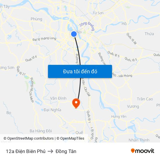 12a Điện Biên Phủ to Đồng Tân map