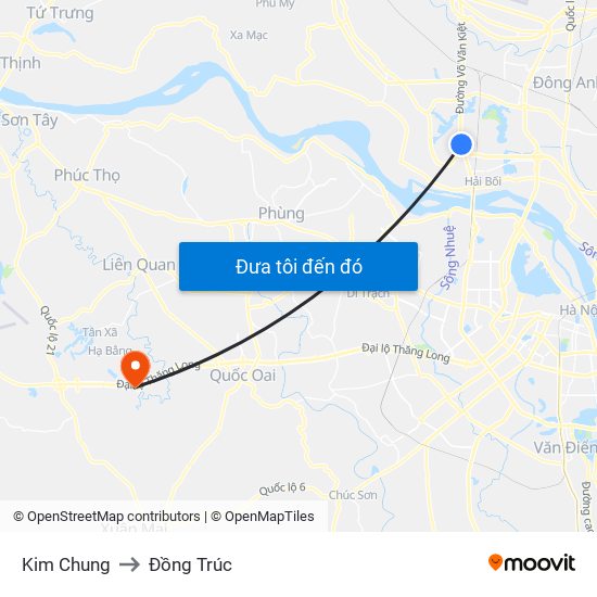 Kim Chung to Kim Chung map