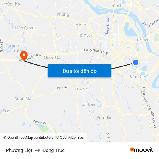 Phương Liệt to Đồng Trúc map