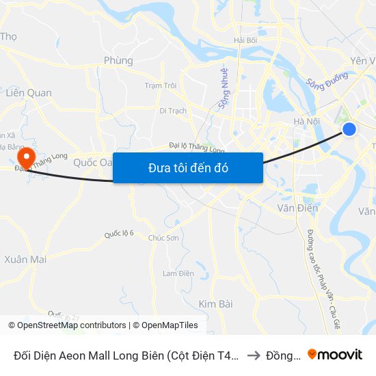 Đối Diện Aeon Mall Long Biên (Cột Điện T4a/2a-B Đường Cổ Linh) to Đồng Trúc map