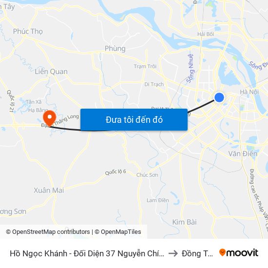 Hồ Ngọc Khánh - Đối Diện 37 Nguyễn Chí Thanh to Đồng Trúc map