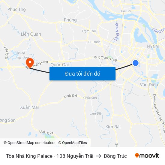 Tòa Nhà King Palace - 108 Nguyễn Trãi to Đồng Trúc map