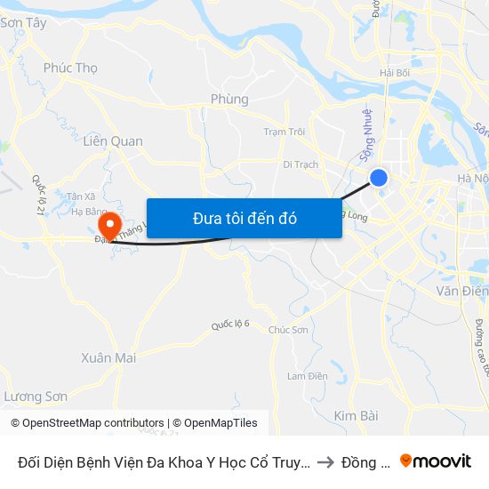 Đối Diện Bệnh Viện Đa Khoa Y Học Cổ Truyền - Phạm Hùng to Đồng Trúc map