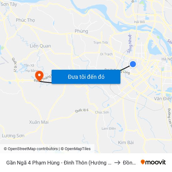 Gần Ngã 4 Phạm Hùng - Đình Thôn (Hướng Đi Khuất Duy Tiến)-Cột Sau to Đồng Trúc map